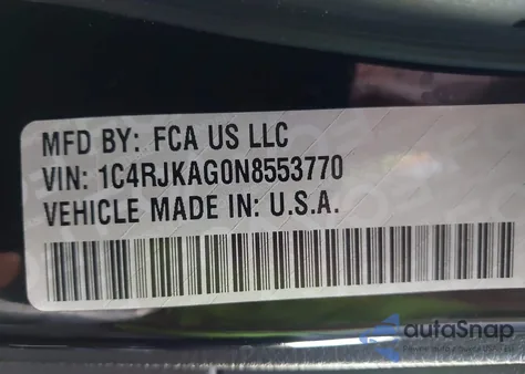2022 Jeep Grand Cherokee L Altitude 4X4 from USA, damaged, VIN 1C4RJKAG0N8553770